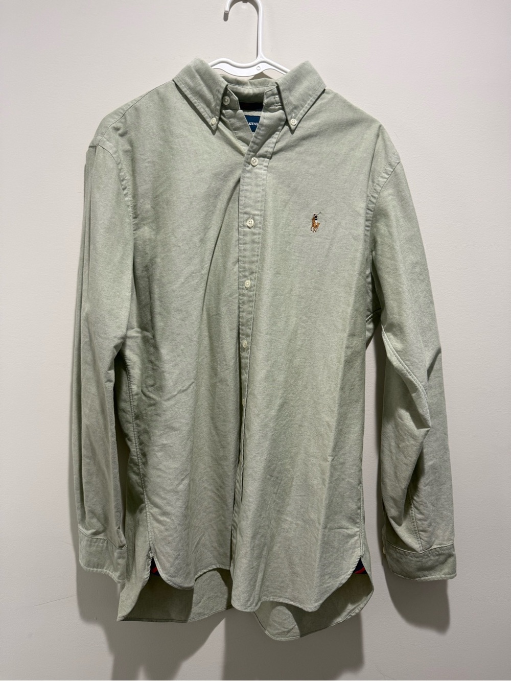 Ralph Lauren Light Sage Green Button-Down Oxford Shirt